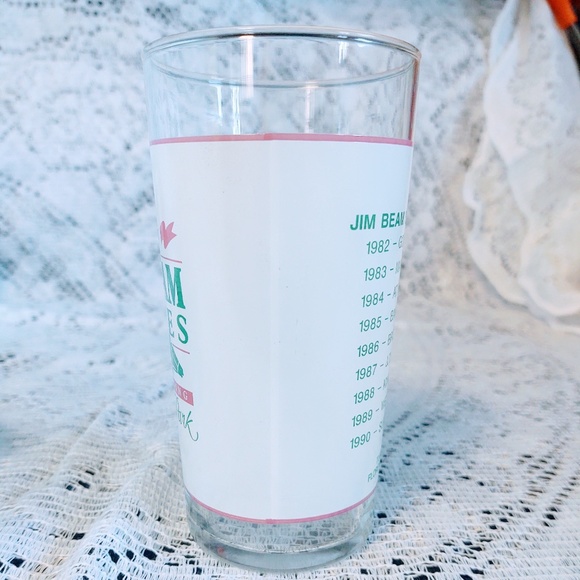 COLLECTIBLE TENTH RUNNING JIM BEAM STAKES TURFWAY PARK 1991 COLLECTIBLE GLASS - Picture 4 of 8